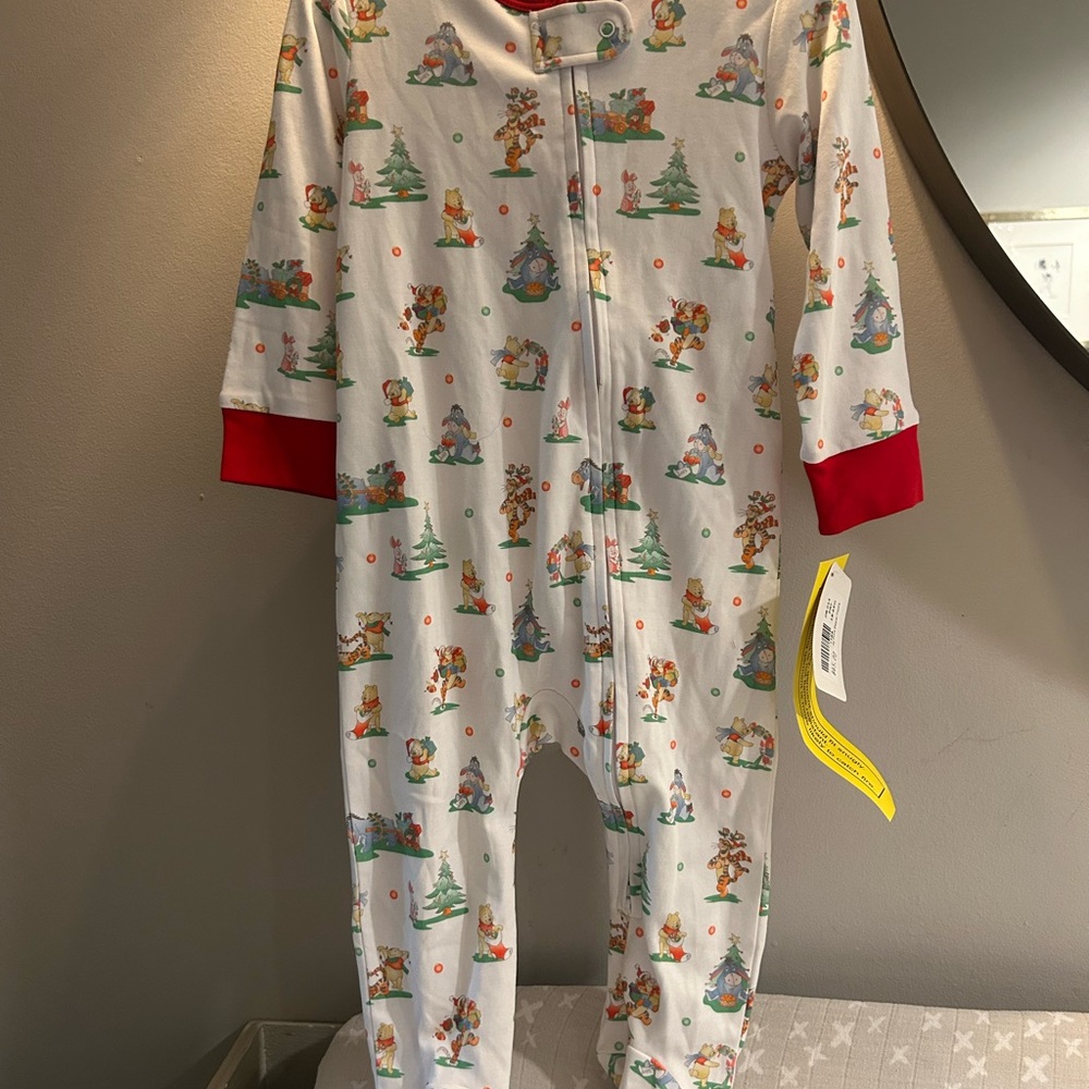 Baby Loren - Christmas Winnie the Pooh Footies Pjs - Never worn! NWT!